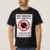 Keine Maske für gemeinsame Flugverbindung T-Shirt (Vorderseite)