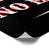 Keine Maske Keine Eingabe Poster (Ecke)