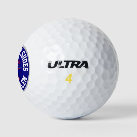 Keine Maske Keine Schuhe Kein Problem Button Class Golfball (Logo)