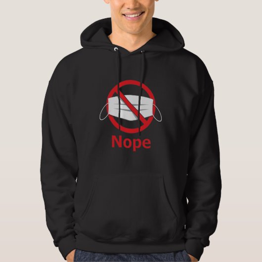 Keine Maske Männerhoodie Hoodie (Vorderseite)