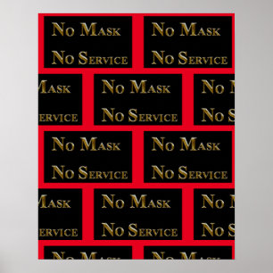 KEINE MASSE KEIN SERVICE POSTER