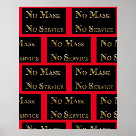 KEINE MASSE KEIN SERVICE POSTER (Vorne)