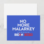 KEINE MEHR MALARKEY POSTKARTE (Vorne/Hinten)