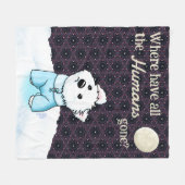 Keine Menschlichkeit Westie Fleecedecke (Vorderseite (Horizontal))