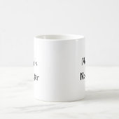 Keine Milch, kein Zucker Kaffeetasse (Mittel)