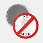 Keine Milch Magnet (Vorderseite/Rückseite)
