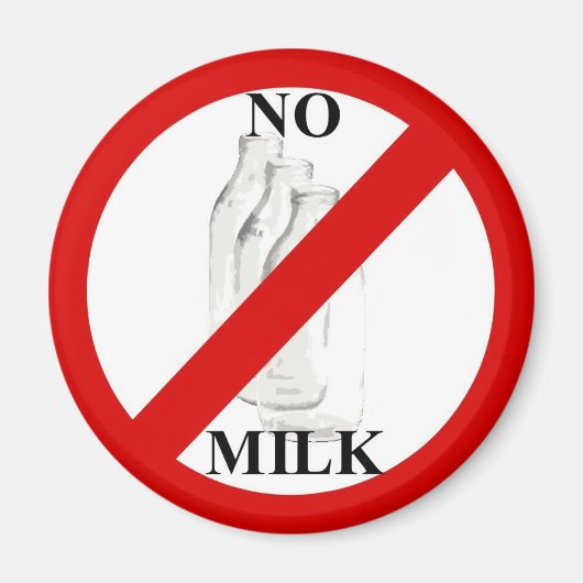 Keine Milch Magnet (Vorne)