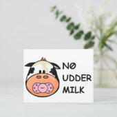 Keine Milch Postkarte (Stehend Vorderseite)