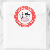 Keine Milchzone Runder Aufkleber (Tasche)