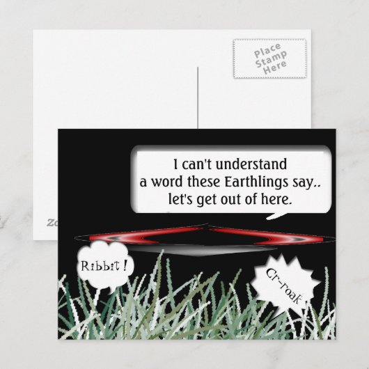 Keine Mitteilung Postkarte (Vorne/Hinten)