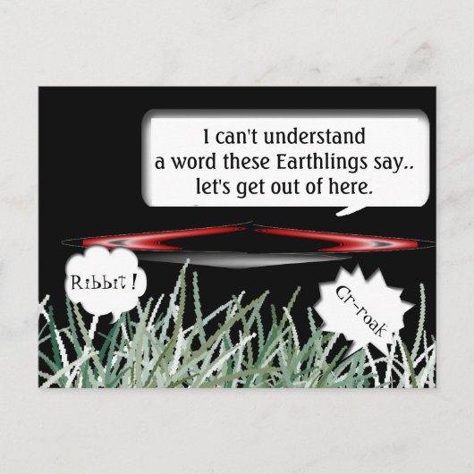 Keine Mitteilung Postkarte (Vorderseite)