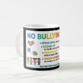 Keine-Mobbing-Zone Kaffeetasse (Vorderseite Links)