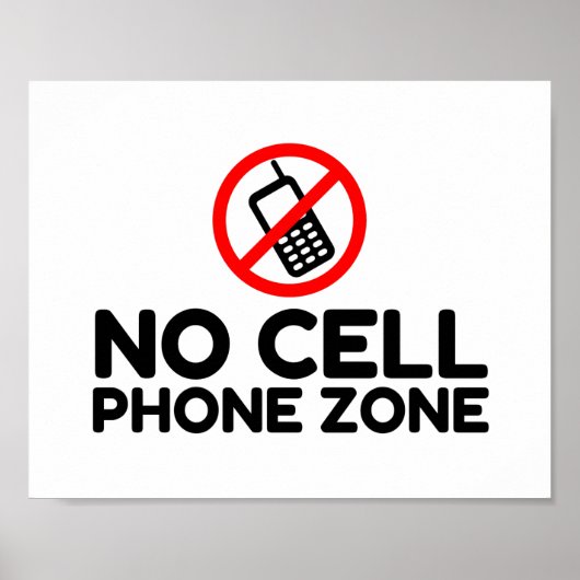 Keine Mobilfunkzone Poster (Vorne)