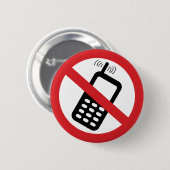 Keine Mobiltelefone Button (Vorne & Hinten)