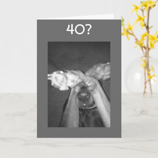 KEINE MÖGLICHKEIT -"40." KARTE (Gelbe Blume)