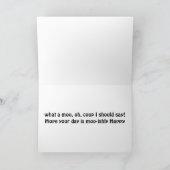 KEINE MOO-A-COUP-TEILENDEN GEBURTstage Karte (Innenseite)