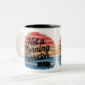 Keine morgendliche Purson Funny Cat Tasse (Vorderseite Links)