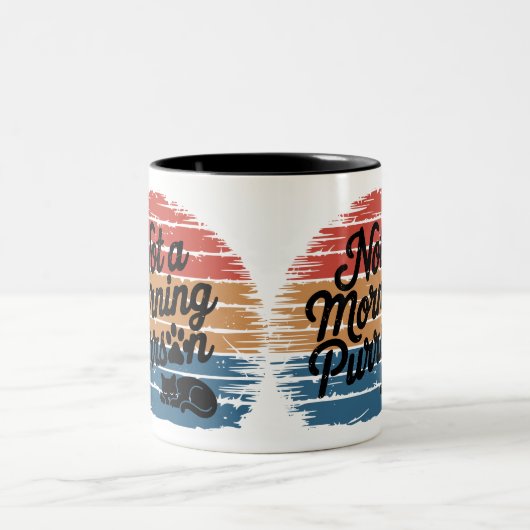 Keine morgendliche Purson Funny Cat Tasse (Mittel)
