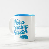 Keine morgendliche Purson Funny Cat Tasse (Vorderseite Links)