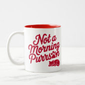 Keine morgendliche Purson Funny Cat Tasse (Links)
