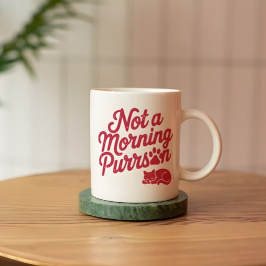Keine morgendliche Purson Funny Cat Tasse