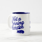 Keine morgendliche Purson Funny Cat Tasse (Vorderseite Links)