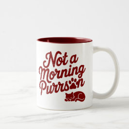 Keine morgendliche Purson Funny Cat Tasse