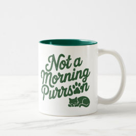 Keine morgendliche Purson Funny Cat Tasse