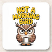 Keine Morgenvogel-Eule Getränkeuntersetzer (Vorderseite)
