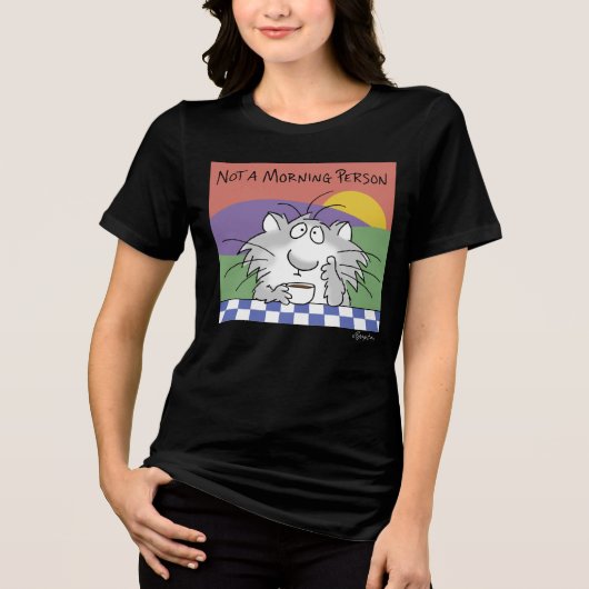 KEINE MORNPERSON VON Sandra Boynton Tri-Blend Shirt (Vorderseite)