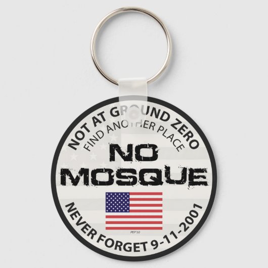Keine Moschee am Boden Null Schlüsselanhänger (Vorderseite)