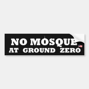 Keine Moschee am Bodennullpunkt Autoaufkleber
