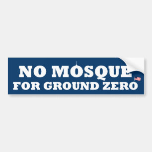 Keine Moschee für Bodennullpunkt Autoaufkleber