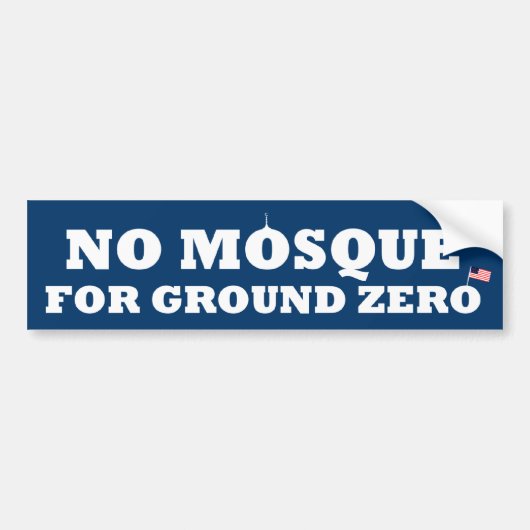 Keine Moschee für Bodennullpunkt Autoaufkleber (Vorne)