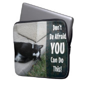 Keine Motivierend Erklärung der Katze abraten Laptopschutzhülle (Vorderseite Links)