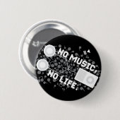 KEINE MUSIK, KEIN LEBEN BUTTON (Vorne & Hinten)