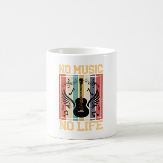 Keine Musik Kein Leben Kaffeetasse (Mittel)