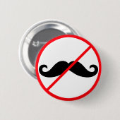 Keine Mustaches! Button (Vorne & Hinten)