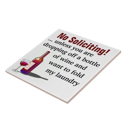 Keine Nachfrage, es sei denn, Sie fallen Wein ab Fliese (Seite)