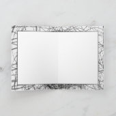 keine Nachrichtenkarte mit Stacheldrahtseil Karte (Innenseite)