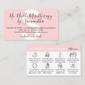 Keine nähte Mesotherapie Nachsorge Visitenkarte (Vorne/Hinten)