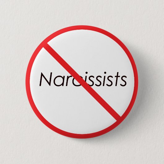 Keine Narcissists! Button (Vorderseite)