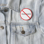 Keine Narcissists! Button (Beispiel)