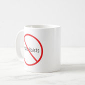 Keine Narcissists! Kaffeetasse (Vorderseite Links)