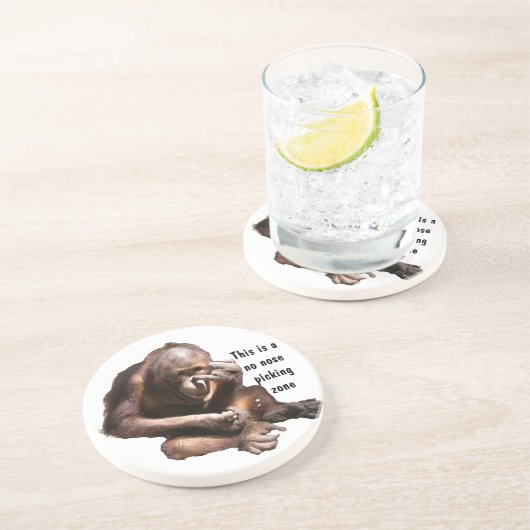 Keine Nasen-Sammeln-Zone Untersetzer (Seite)