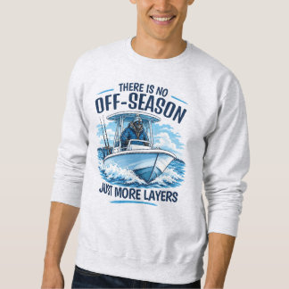 Keine Nebensaison Lustiges Winter Bootfahren Angle Sweatshirt
