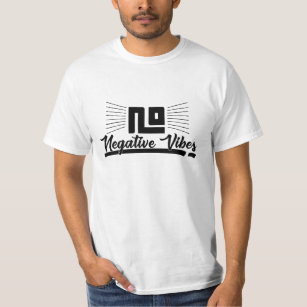 Keine Negative Vibes Black Graphic Image Typografy T-Shirt