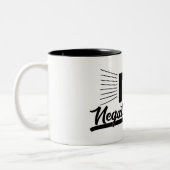 Keine Negative Vibes Black Graphic Image Typografy Zweifarbige Tasse (Links)