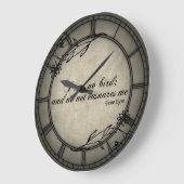 Keine Nettoeinbußen Große Wanduhr (Winkel)