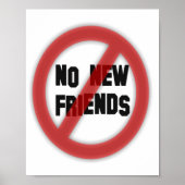 Keine neuen Freunde Poster (Vorne)